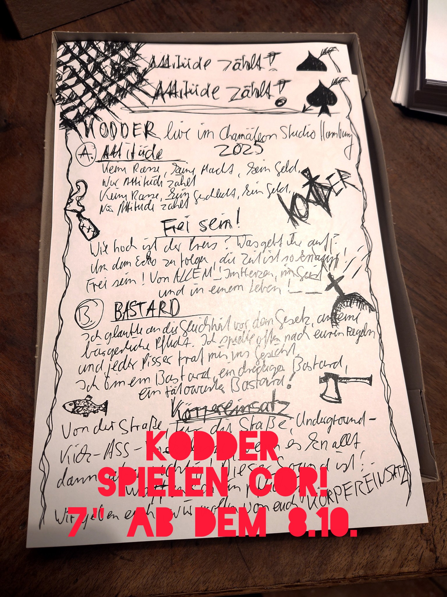 Kodder spielen COR 7"
